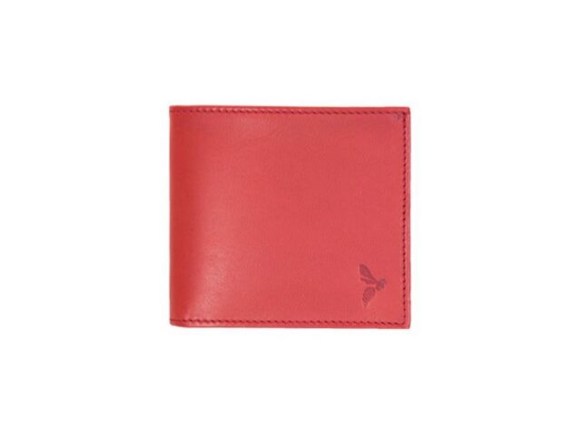 La Guêpe - Petite Maroquinerie - Porte-cartes à l'italienne "Luxe" tout cuir rouge 6 Cartes - PM-011-01