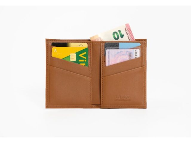 La Guêpe - Petite Maroquinerie - Porte-cartes anti-rfid "Luxe" tout cuir gold 8 Cartes - PM-018-06