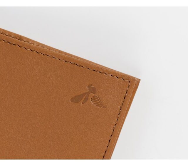 La Guêpe - Petite Maroquinerie - Porte-cartes anti-rfid "Luxe" tout cuir gold 8 Cartes - PM-018-06