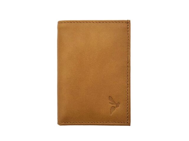 La Guêpe - Petite Maroquinerie - Porte-cartes anti-rfid "Luxe" tout cuir gold 8 Cartes - PM-018-06