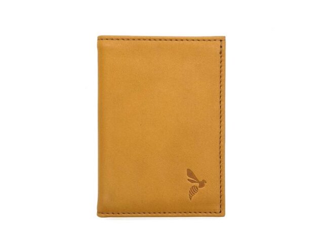 La Guêpe - Petite Maroquinerie - Porte-cartes anti-rfid "Luxe" tout cuir gold 8 Cartes - PM-018-06