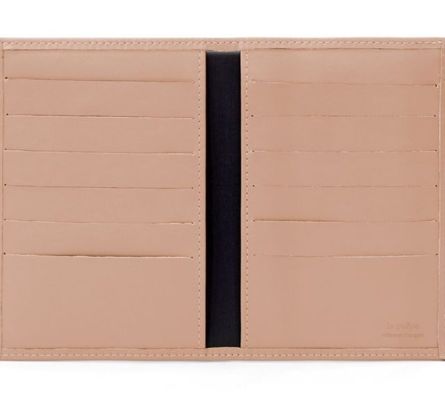 La Guêpe - Petite Maroquinerie - Porte-cartes double  caramel - 120