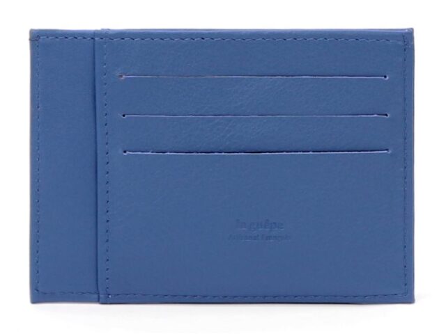 La Guêpe - Petite Maroquinerie - Porte-cartes compact bleu de prusse - 575