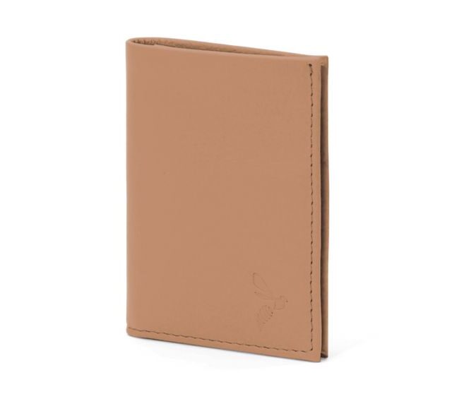 La Guêpe - Petite Maroquinerie - Porte-cartes compact en cuir caramel - 300