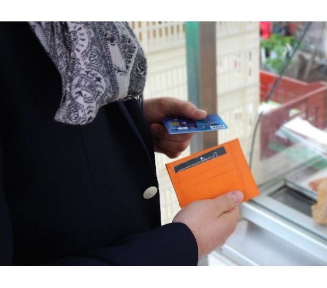 La Guêpe - Petite Maroquinerie - Porte-cartes compact caramel - 575