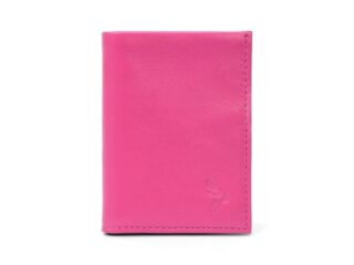 La Guêpe - Porte-cartes compact en cuir fuchsia  300