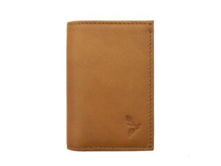 La Guêpe - Porte-cartes compact Luxe tout cuir gold  PM-038-01