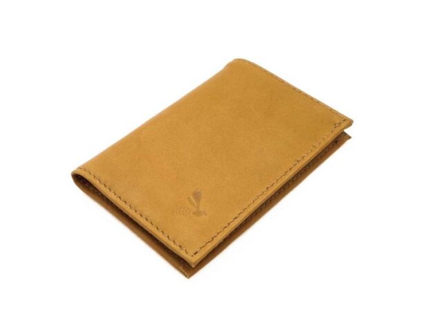 La Guêpe - Petite Maroquinerie - Porte-cartes compact "Luxe" tout cuir gold - PM-038-01