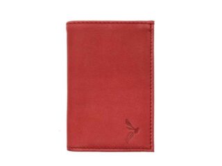 Porte-cartes compact “Luxe” tout cuir rouge – PM-038-01 par la marque La Guêpe La Guêpe - Porte-cartes compact “Luxe” tout cuir rouge – PM-038-01