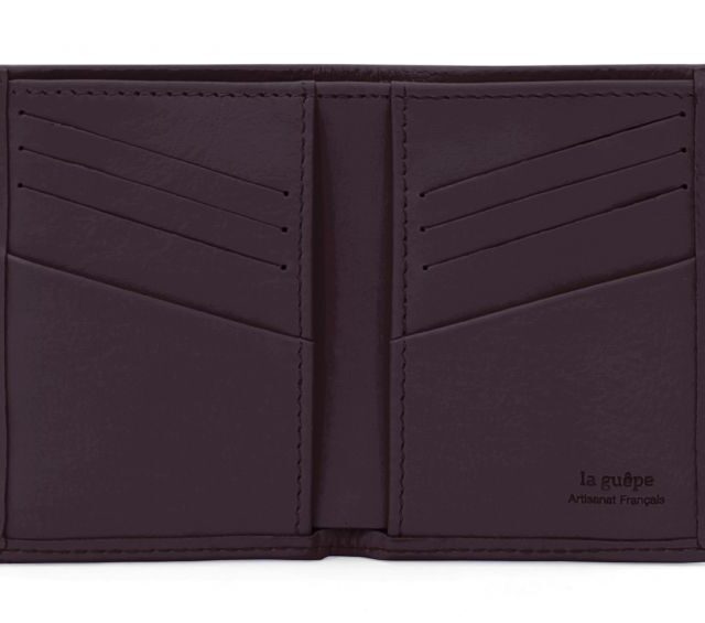 La Guêpe - Petite Maroquinerie - Porte-cartes compact en cuir marron - 300