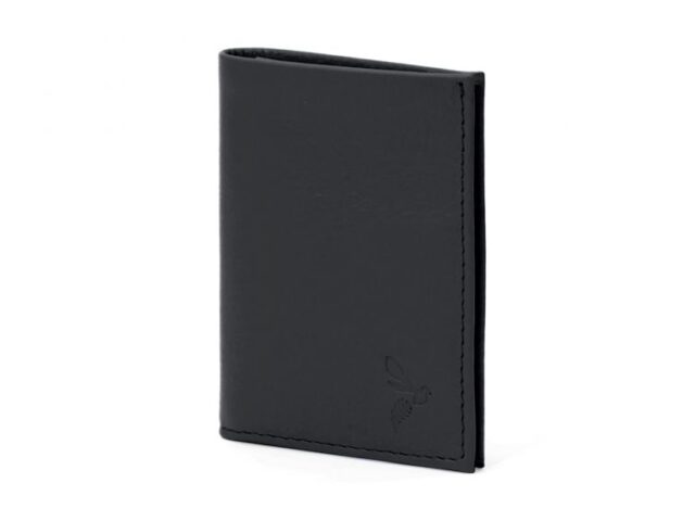 La Guêpe - Petite Maroquinerie - Porte-cartes compact en cuir noir - 300