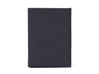 La Guêpe - Porte-cartes compact en cuir noir  300