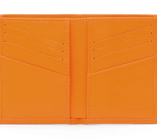 La Guêpe - Petite Maroquinerie - Porte-cartes compact en cuir orange - 300