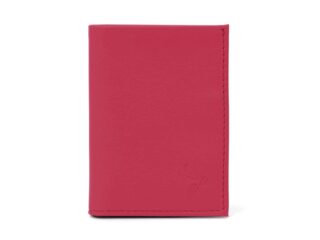 La Guêpe - Porte-cartes compact en cuir rouge  300