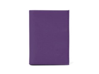 La Guêpe - Porte-cartes compact en cuir violet – 300