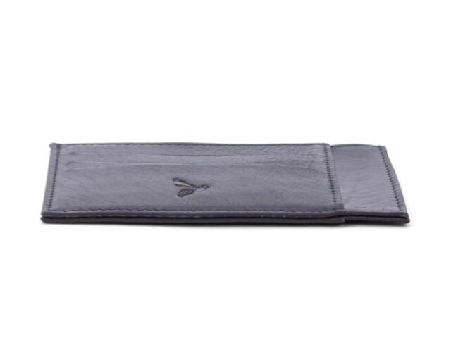 La Guêpe - Petite Maroquinerie - Porte-cartes compact en cuir noir - 575