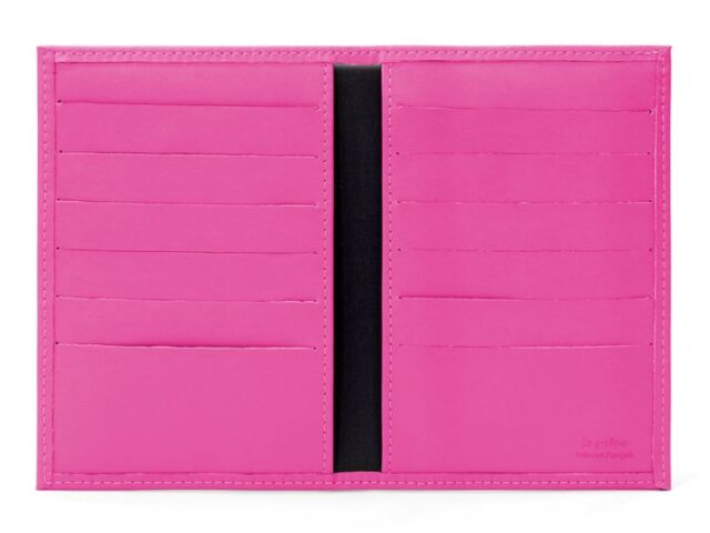 La Guêpe - Petite Maroquinerie - Porte-cartes double fuchsia - 120