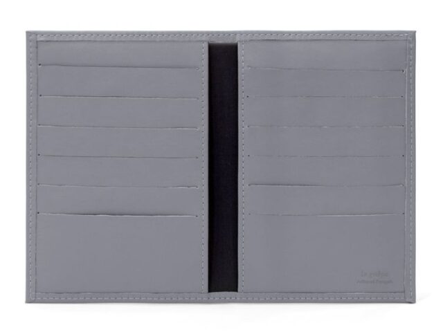 La Guêpe - Petite Maroquinerie - Porte-cartes double gris - 120