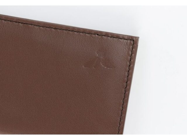 La Guêpe - Petite Maroquinerie - Porte-cartes "Luxe" tout cuir marron 8 Cartes - PM-018-01
