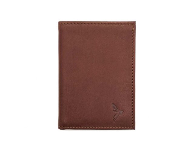 La Guêpe - Petite Maroquinerie - Porte-cartes "Luxe" tout cuir marron 8 Cartes - PM-018-01