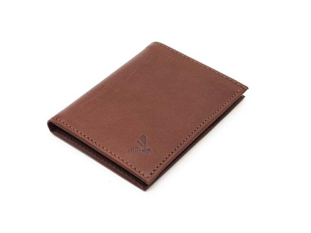 La Guêpe - Petite Maroquinerie - Porte-cartes "Luxe" tout cuir marron 8 Cartes - PM-018-01