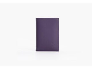 La Guêpe - Porte-cartes Luxe tout cuir myrtille 8 Cartes  PM-018-01