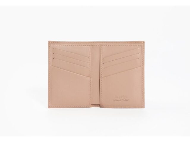 La Guêpe - Petite Maroquinerie - Porte-cartes "Luxe" tout cuir rosa 8 Cartes - PM-018-01