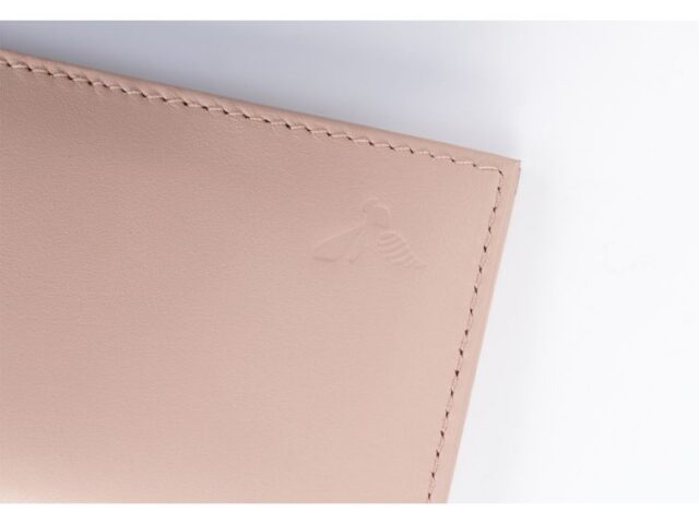 La Guêpe - Petite Maroquinerie - Porte-cartes "Luxe" tout cuir rosa 8 Cartes - PM-018-01