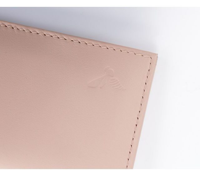 La Guêpe - Petite Maroquinerie - Porte-cartes "Luxe" tout cuir rosa 8 Cartes - PM-018-01