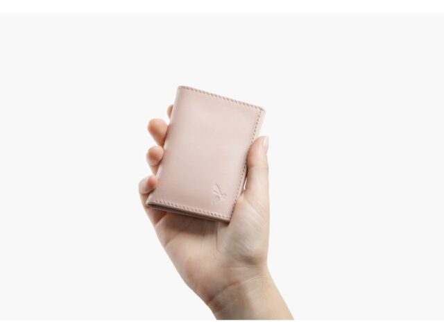 La Guêpe - Petite Maroquinerie - Porte-cartes "Luxe" tout cuir rosa 8 Cartes - PM-018-01