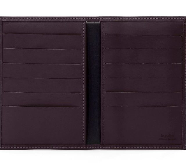 La Guêpe - Petite Maroquinerie - Porte-cartes double marron - 120