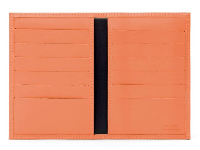 La Guêpe - Petite Maroquinerie - Porte-cartes double orange - 120
