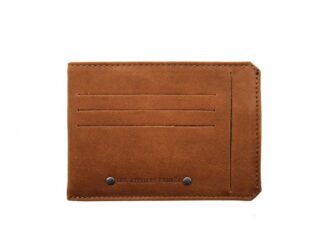 La Guêpe - Porte cartes + porte monnaie en cuir fauve  944