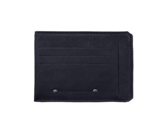 La Guêpe - Porte cartes + porte monnaie en cuir marine  944