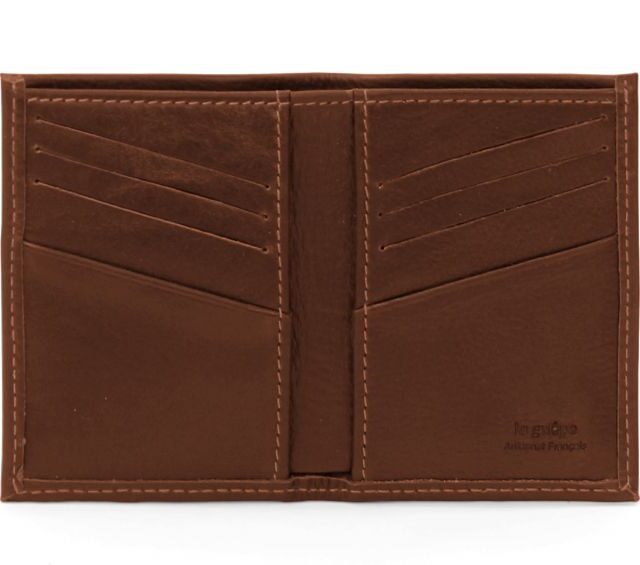 La Guêpe - Petite Maroquinerie - Porte-cartes pour homme en cuir gold 8 Cartes - 300