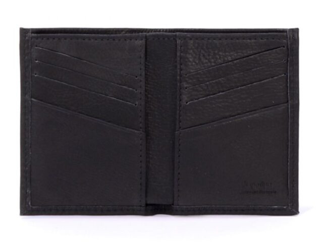 La Guêpe - Petite Maroquinerie - Porte-cartes pour homme en cuir noir 8 Cartes - 300