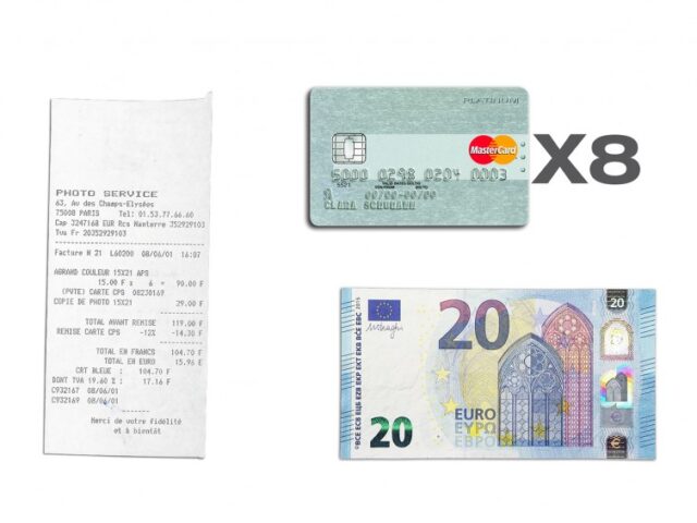 La Guêpe - Petite Maroquinerie - Porte-cartes pour homme en cuir noir 8 Cartes - 300