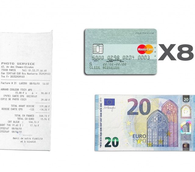 La Guêpe - Petite Maroquinerie - Porte-cartes pour homme en cuir noir 8 Cartes - 300