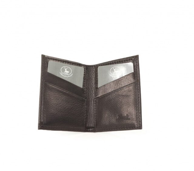 La Guêpe - Petite Maroquinerie - Porte-cartes pour homme en cuir noir 8 Cartes - 300