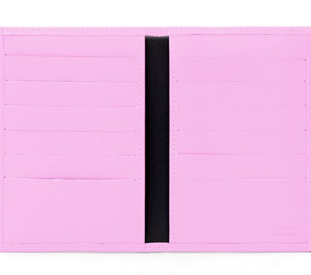 La Guêpe - Petite Maroquinerie - Porte-cartes double rose - 120