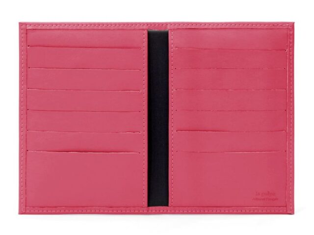 La Guêpe - Petite Maroquinerie - Porte-cartes double rouge- 120