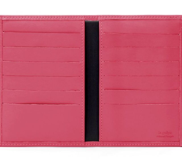 La Guêpe - Petite Maroquinerie - Porte-cartes double rouge- 120