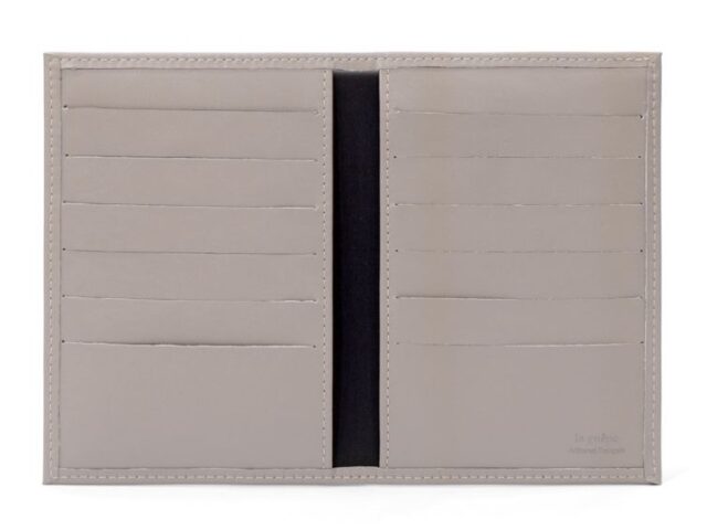 La Guêpe - Petite Maroquinerie - Porte-cartes double taupe - 120