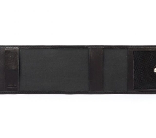 La Guêpe - Petite Maroquinerie - Porte-chéquier compact en cuir - noir - 720