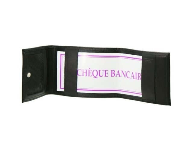 La Guêpe - Petite Maroquinerie - Porte-chéquier compact en cuir - noir - 720