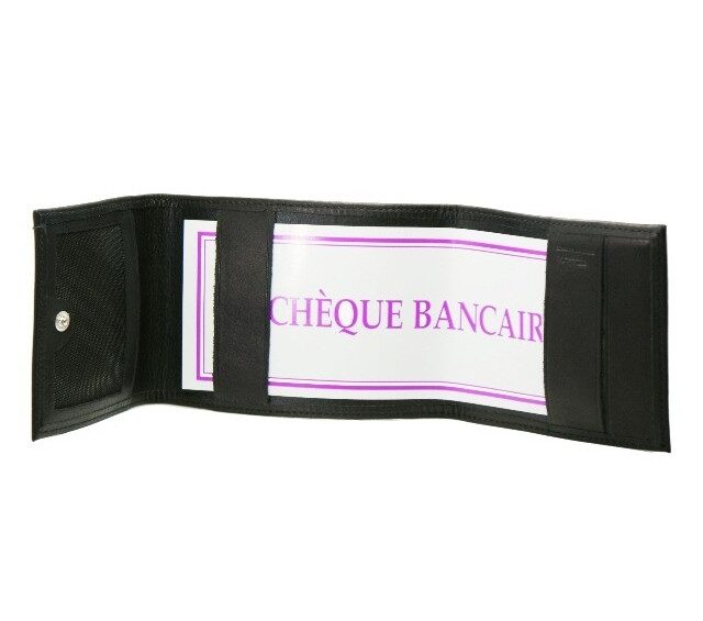 La Guêpe - Petite Maroquinerie - Porte-chéquier compact en cuir - noir - 720
