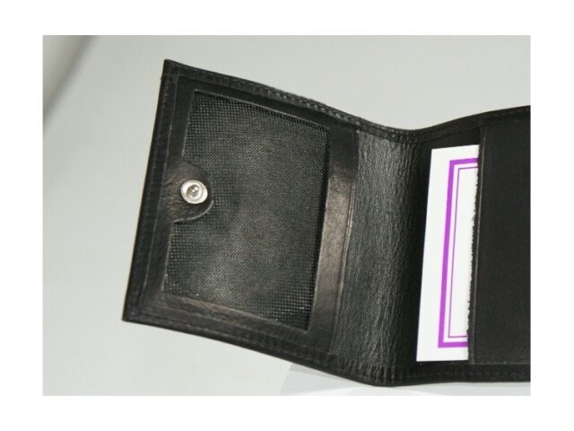 La Guêpe - Petite Maroquinerie - Porte-chéquier compact en cuir - noir - 720