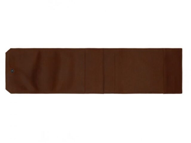 La Guêpe - Petite Maroquinerie - Porte chéquier classique en cuir cognac - 9129