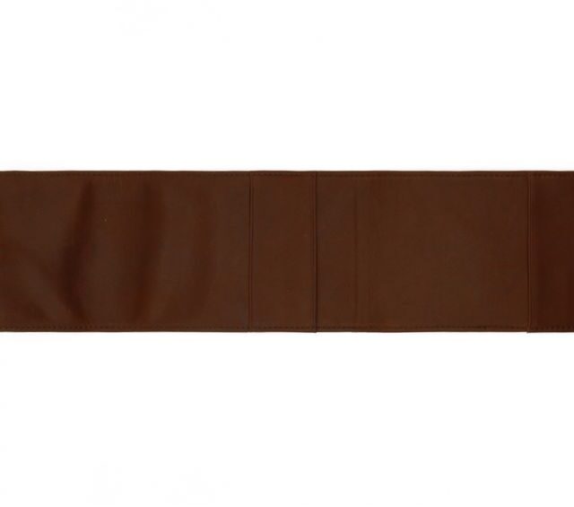 La Guêpe - Petite Maroquinerie - Porte chéquier classique en cuir cognac - 9129