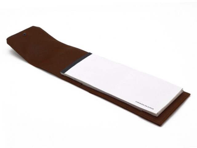 La Guêpe - Petite Maroquinerie - Porte chéquier classique en cuir cognac - 9129